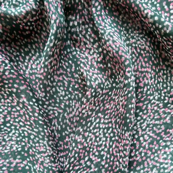 Free Press Clothing Long Sleeve Peplum Feminine Top Blouse with Bertha Collar - Picture 11 of 13